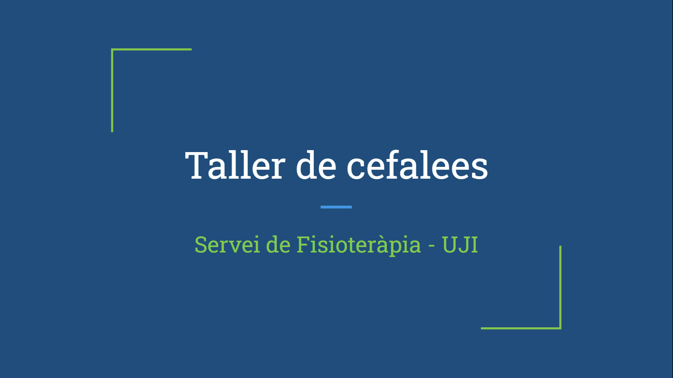 Nou taller de mals de cap per al personal de la UJI